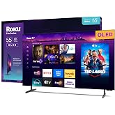 Roku 55-Inch Pro Series Smart TV | 4K OLED 120Hz | 2026 RokuTV | Ultra Thin Flat Screen Television | Dolby Vision &amp; Wi-Fi for Streaming Sports, News | Backlit Voice Remote | Amazon Exclusive