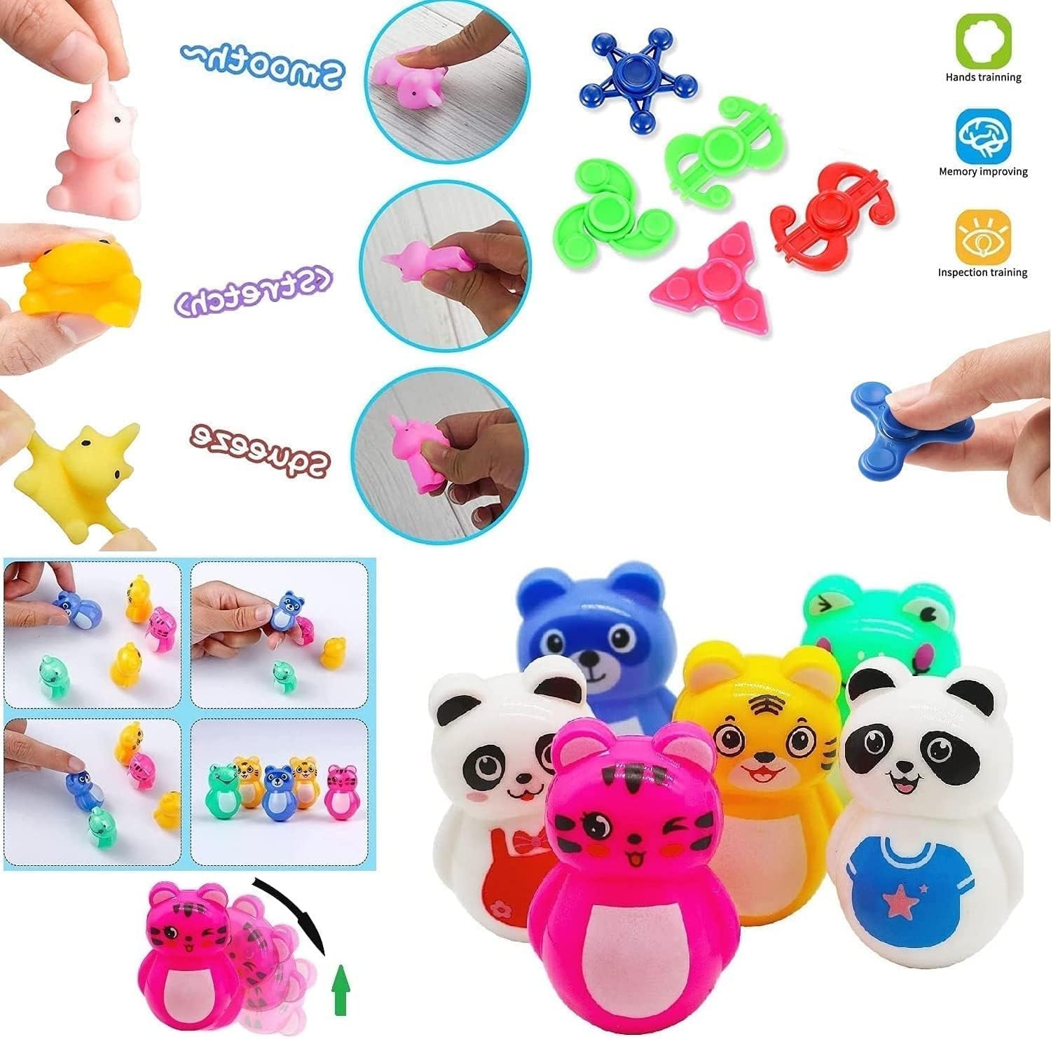 115 Pcs Party Favors for Kids 4-8-12, Pop Fidget Toys, Goodie Bag Stuffers, Treasure Box Toys for Classroom Prizes, Pinata Stuffers, Goodie Bags Filler, Prize Box toys for Kids Classroom