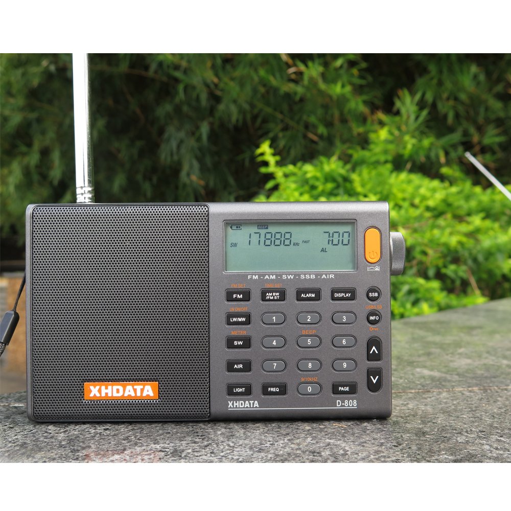 XHDATA D808 world band radio FM / AM / SW / LW AIR SSB DSP RDS From