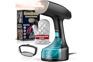 CLEANKEEPERS Steamer for Clothes,1900W Strong Penetrating Steam Portable Handheld Garment Steamer Clothes Steamer with 3 Steam Settings, Fabric Brush, 300ml Big Capacity, Travel Steamers Iron Safe Removes Wrinkle