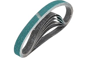 HARFINGTON 2 x 42 Inch Sanding Belts, 6 Pcs 36 Grit Zirconia Abrasive Belt Sander File Belt for Woodworking, Metal Polishing,