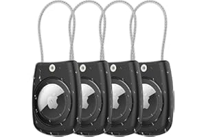 SPGUARD Compatible with Air Tag Case Keychain Air Tag Holder Silicone Air Tags Key Ring Cases Tags Chain Apple GPS Item Finde