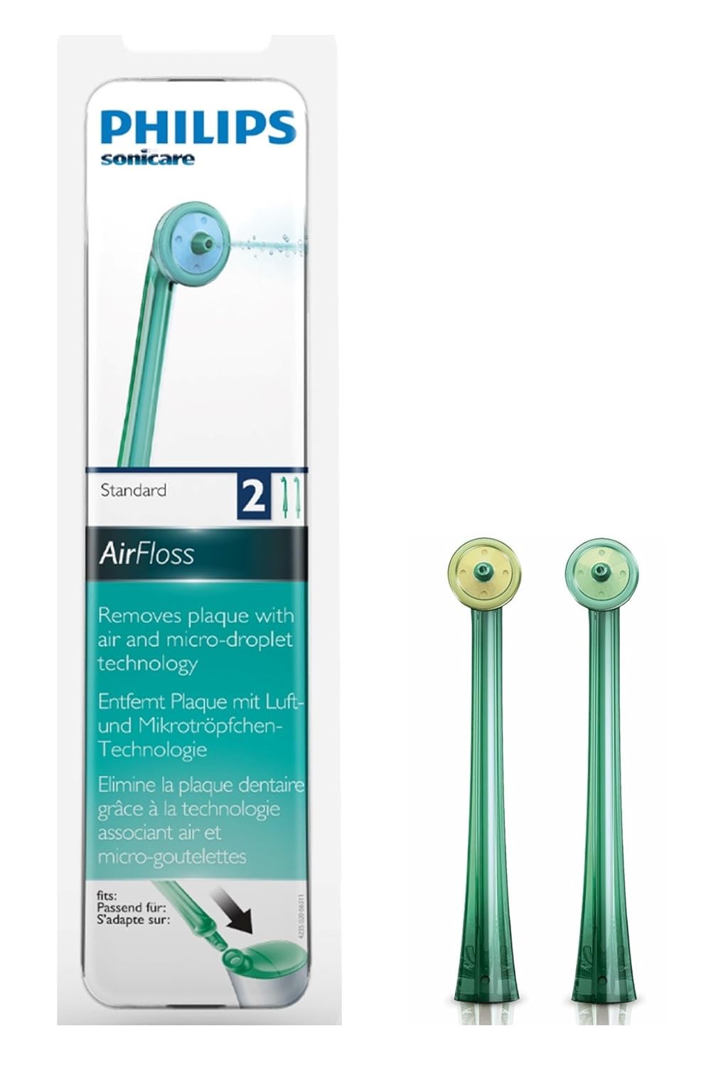 Philips HX Boquillas de recambio para Philips AirFloss set de dos