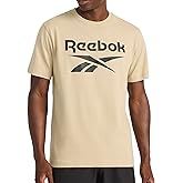 Reebok Mens Core Short Sleeve Crewneck T-Shirt, Standard Fit, Lightweight Cotton-Poly Jersey Fabric