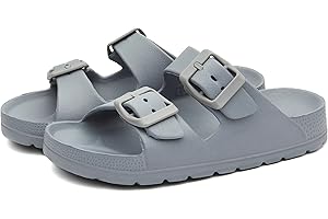 EasyStar Boys and Girls Adjustable Strap EVA Slipper Sandal