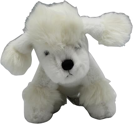 stuffed white poodle