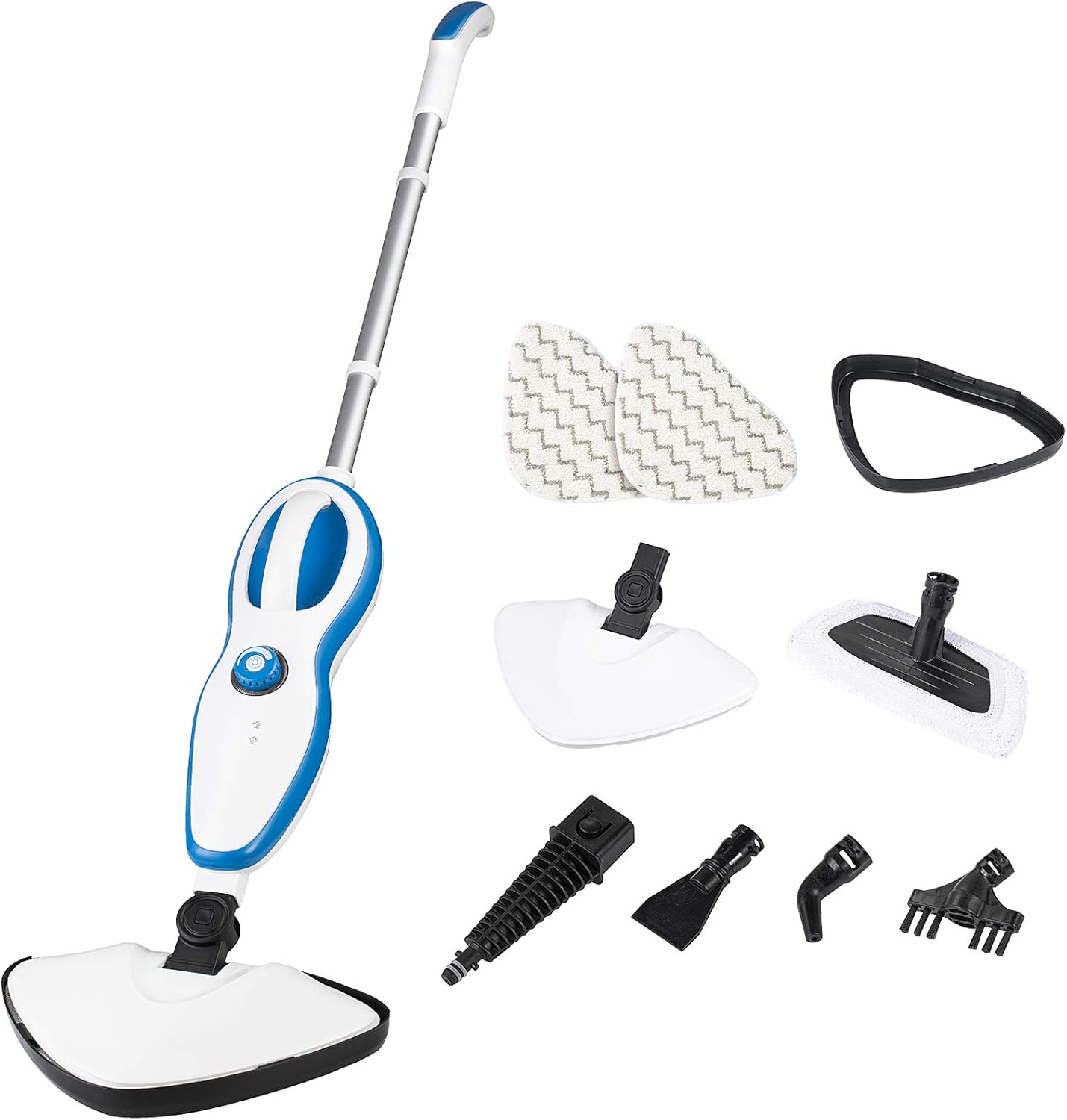 AVANTEK Dampfbodenwischer Dampfintensität einstellbar Dampfreiniger mit 120 °C Hochtemperaturdampf 30 s Aufheizzeit Teppichreiniger Multifunktion Dampfbesen