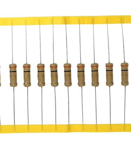 20x 10k Ohm 1/4 Watt Metal Film Resistors - 0.25W, ±1% Tolerance - Through Hole ROHS