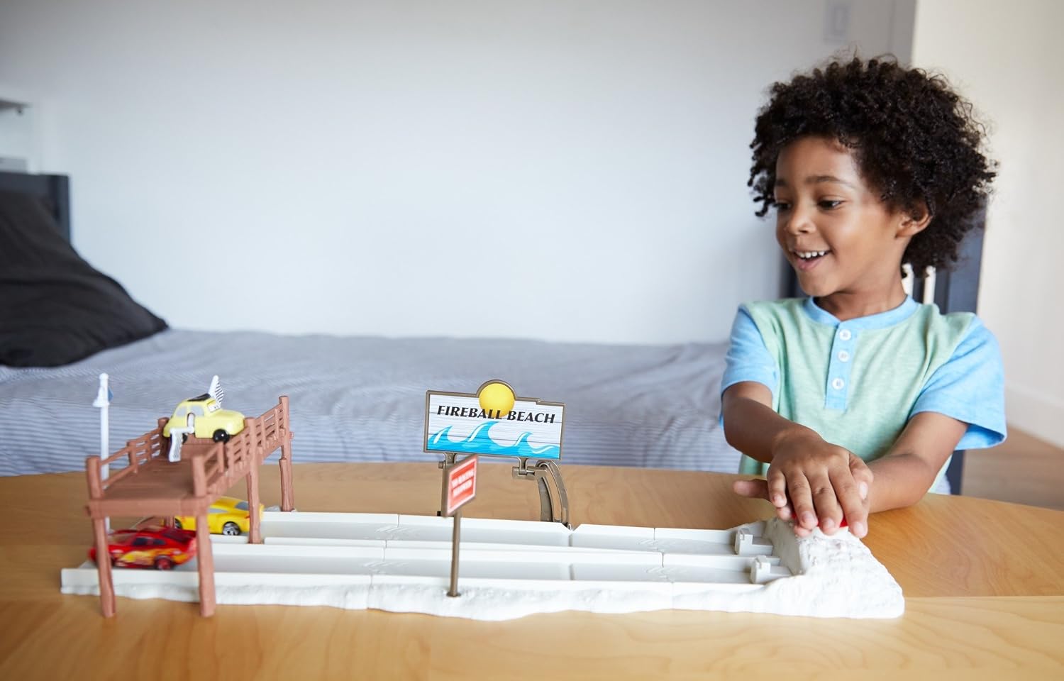 disney pixar cars 3 fireball beach run playset