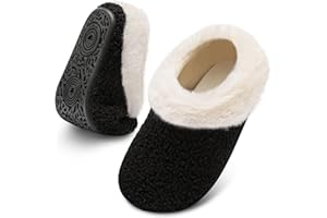 FEETCITY Toddler Slippers for Girls Boys Toddler Slip On Shoes Kids House Shoes Infant Barefoot Shoes Lightweight Warm Walking Shoes for Indoor