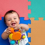 kidoola Foam Baby Play Mat 29x29cm 9pc Interlocking EVA Tiles Multicolor view 7