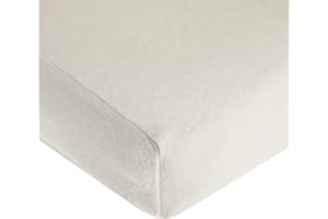 American Baby Company Heavenly Soft Chenille Fitted Crib Sheet 28" x 52", Warm and Cozy Neutral Chenille Sheet, Ivory, for Boys and Girls, Fits Crib and Toddler Bed mattresses
