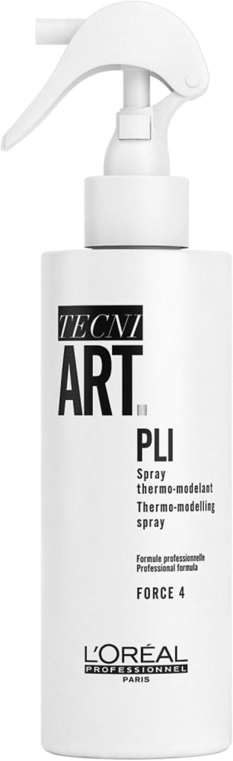 L'Oréal Professionnel Tecni.ART Flex Pli Hair Styling Spray, Thermo Modelling, Volumising, 190ml, Colourless, 190 ml (Pack of 1)