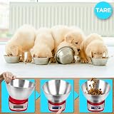 Duronic KS5000RD/SS Digital Kitchen Scales with 3L Stainless Bowl view 6