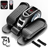 Zakle Under Desk Elliptical Machine, Electric Elliptical Training Machine w/Remote Control, 12 Speed Levels, Quiet Seated Pedal Exerciser for Home Office