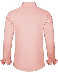 J.VER Men's Dress Shirts Solid Long Sleeve Stretch
