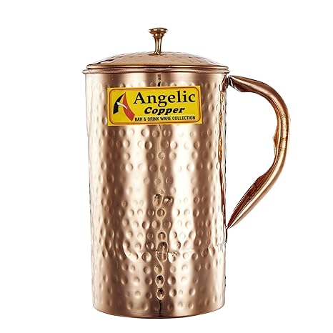 Angelic Copper Handmade Jug, 1.5 Litre, Brown