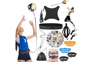 Davllin Volleyball Training Equipment Aid,Premium Volleyball Rebounder Trainer Kit,Solo Practice Trainer for Serving Setting Spiking and Arm Swing,Volleyball Gifts for Teen Girls & Boys