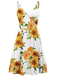 WEACZZ Summer Dresses for Women 2024 Sexy V Neck