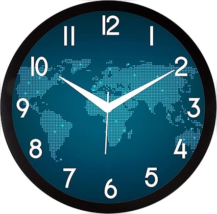 JaipurCrafts Designer Plastic Wall Clock for Home/Living Room/Bedroom/Kitchen- 12 in (with Ajanta Movement)