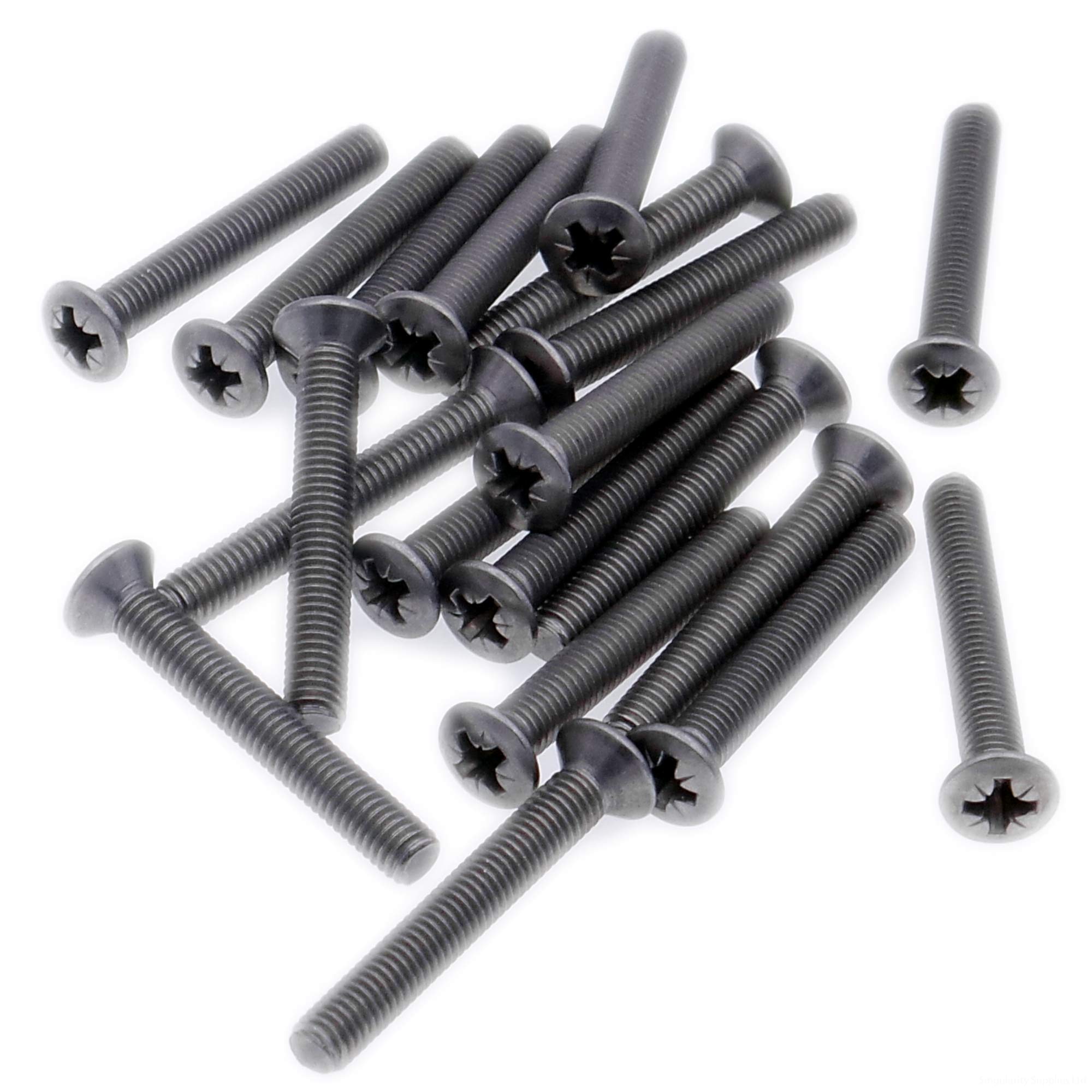 M4 (4mm x 16mm) Pozi Raised Countersunk Machine Screw (Bolt) - Stainless Steel (A2) (Pack of 20)