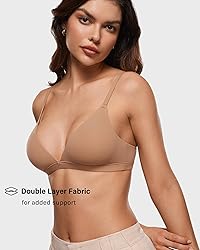 INLYRIC Women's Inbarely Triangle Bralette Plunge