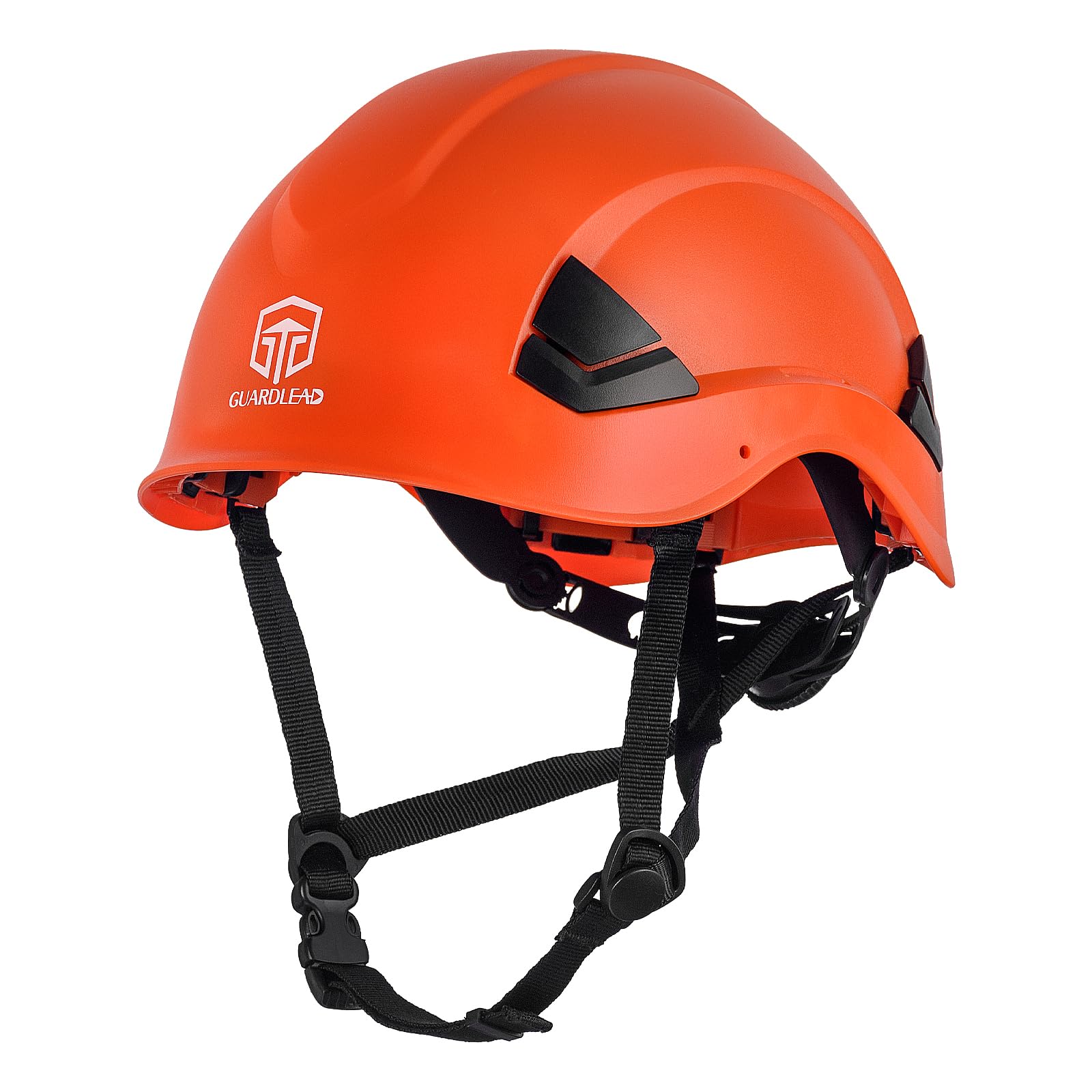 Orange Hard Hat ABS, Safety Helmet with Ventilation Holes and Adjustable Head Band, EN 397 Approved Work Helmet, Ideal for Industrial & Construction