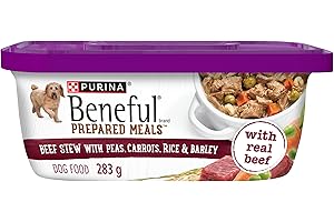 Beneful Prepared Meals Wet Dog Food, Beef Stew - 283 g Tub (8 Pack)