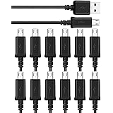 TekSonic [12-Pack] Micro USB Cable Multi Pack Bulk Lot - 1 M/3.3 ft Charging, Data Sync Fast Micro USB to USB A Cord for Sams