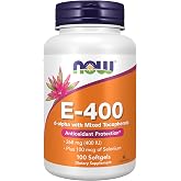 NOW Supplements, Vitamin E-400 IU, Mixed Tocopherols, Antioxidant Protection*, 100 Softgels