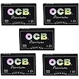 OCB Premium Rolling Papers 1 1/4 Stack Pack - 5 Packs of 300 Leaves - 1500 Leaves Total!