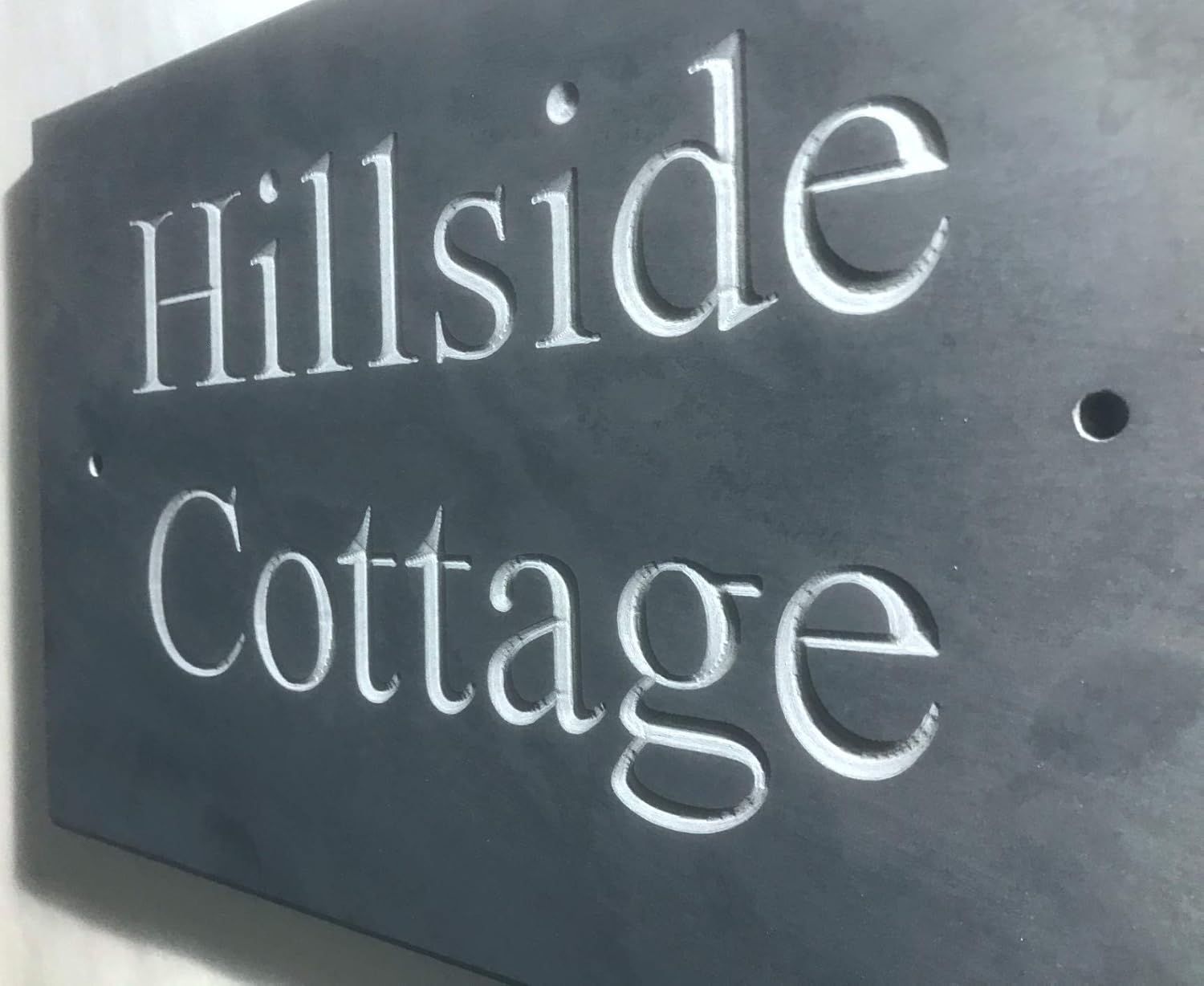 Slate House Signs Name Number Plaque 300x200mms Unpainted Personalised Sign Engraved Not Lasered Shipped The Next Working Day Amazon Co Uk Kitchen Home