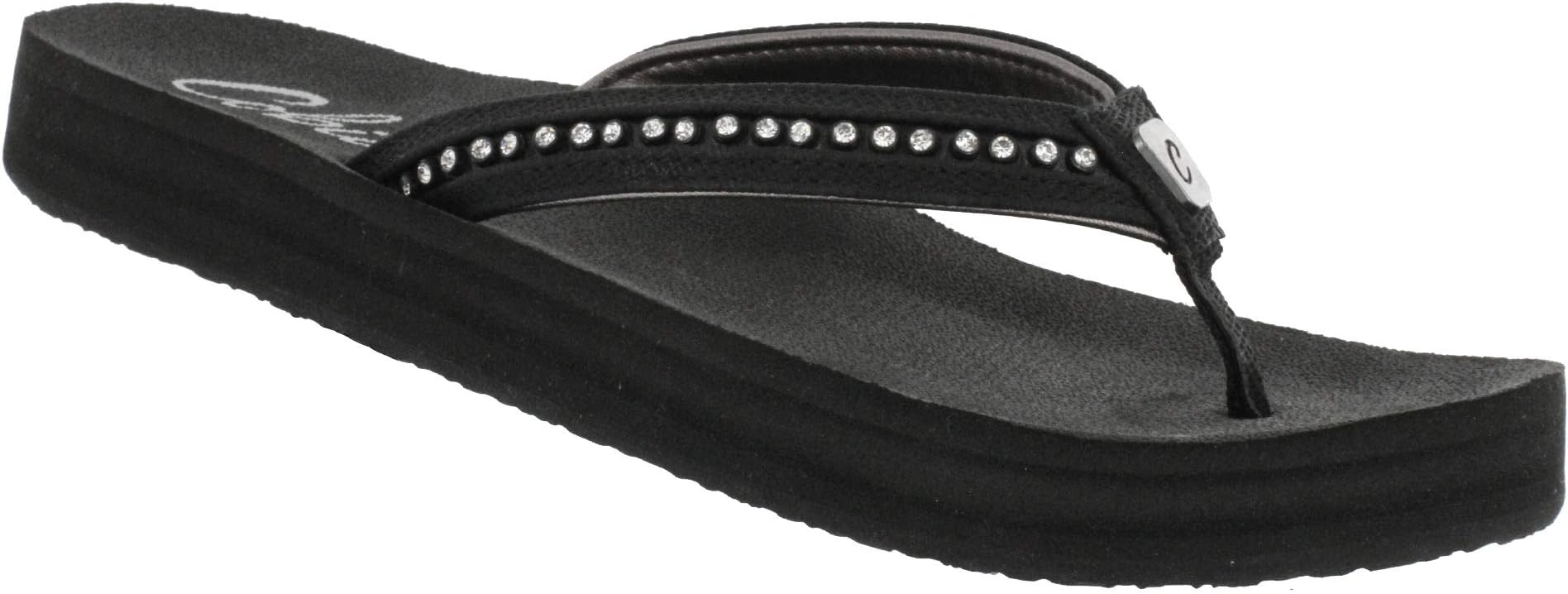 Cobian Womens Cartier Skinny Bounce Black Sandal 8