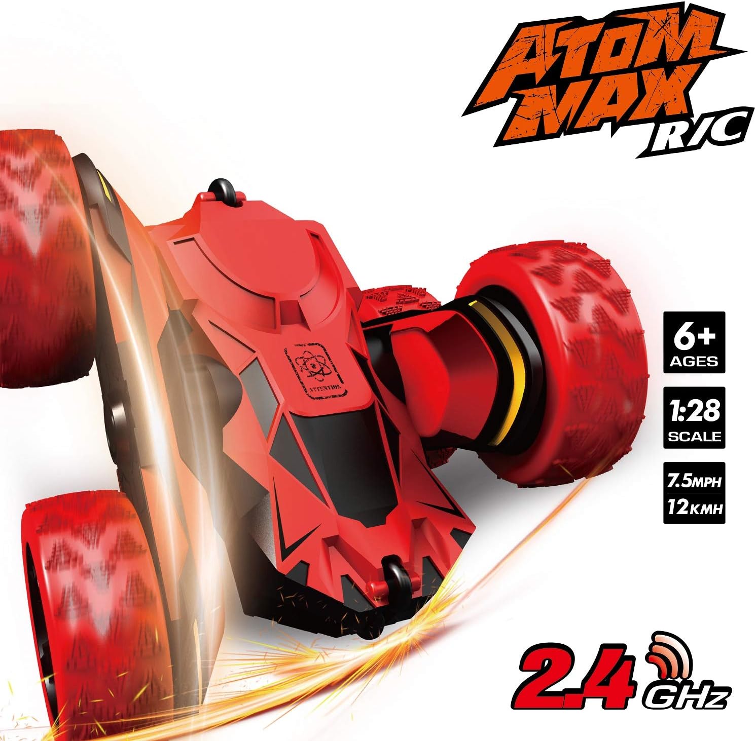 Threeking Rc Cars Stunt Car Toys for Kids Boys & Girls Ages 6+ Remote Control Car 1/28 4WD 2.4Ghz Double Sided 360° Flips Rotating Rechargeable Outdoor Indoor Toys: Toys & Games