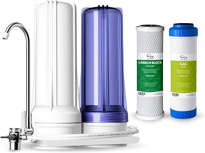 iSpring CKC2 Countertop Water Filter Tap 2 Stage PFAS Chlorine Heavy Metals