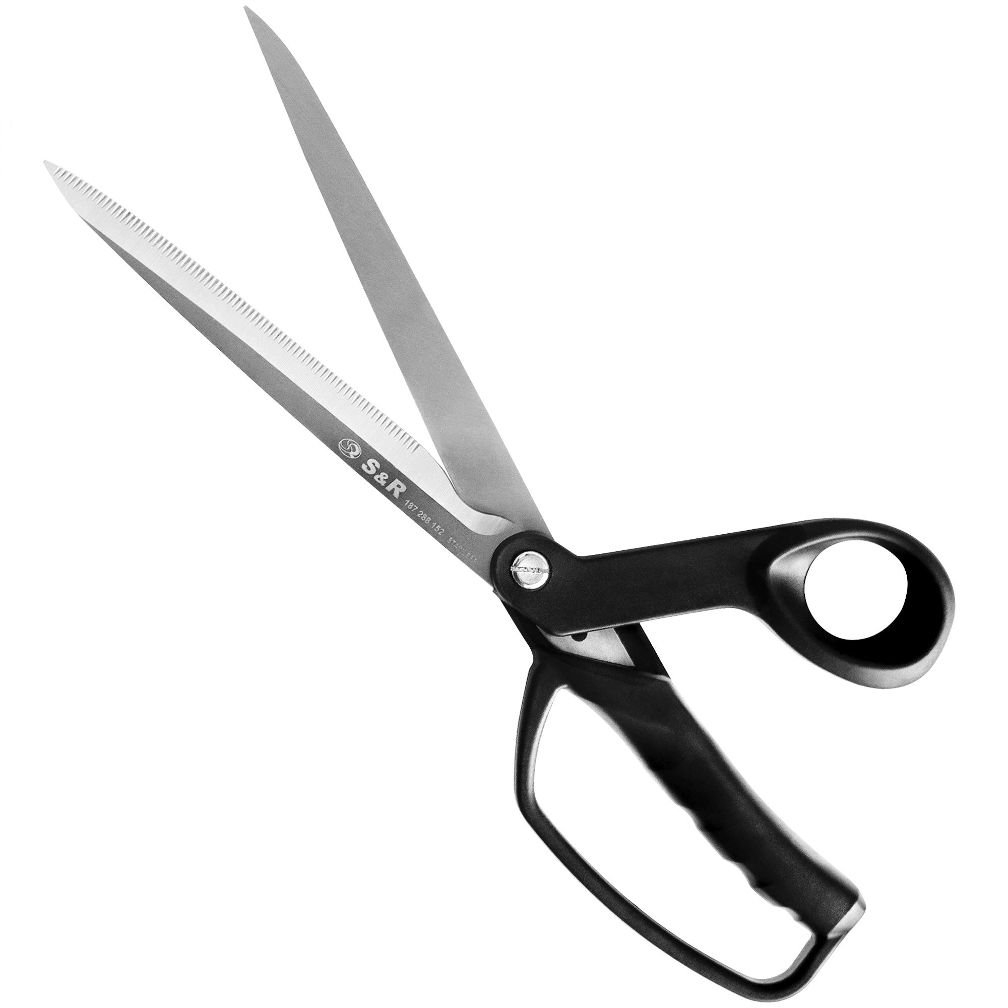 S&R Tailoring Scissors - Stainless Steel Dressmaking/Craft/Fabric Scissors HRC54, 288mm Length - Professional Quality