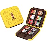 IINE Banana Hero Game Card Case Compatible with Switch 1 & 2, Magnetic Cartridge Holder for 12 Game Cards, Shockproof & Compact Travel Gaming Card Organizer Box