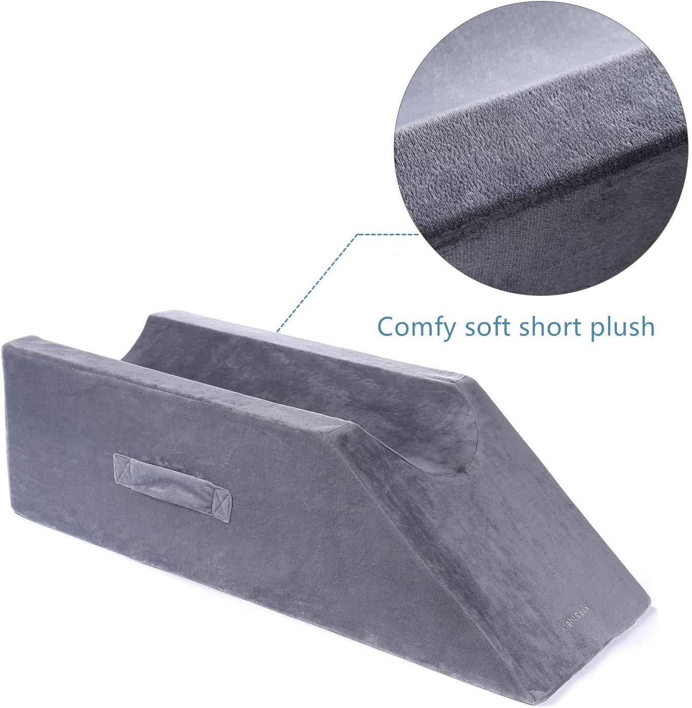 LightEase Memory Foam Leg, Knee, Ankle Support and Elevation Leg Pillow for Surgery: Home & Kitchen