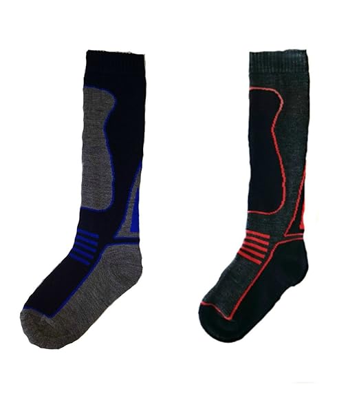 Profromax Kinderskisocken/Thermosocken für Jungen und Mädchen, Wintersportsocken - 2er-Pack, hoher Leistung