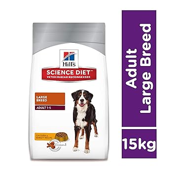 Hill's Science Diet Adult Large Breed, Chicken & Barley Recipe Dry Dog Food, 15 kg