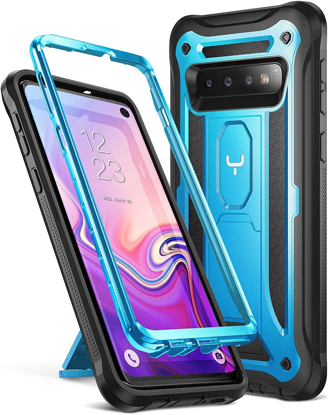 YOUMAKER Kickstand Case for Galaxy S10, Heavy Duty Protection
