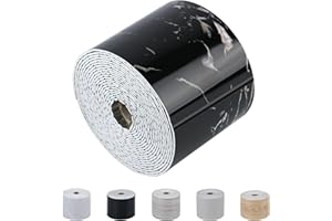 SYYKDEF Peel and Stick Waterproof Wall Border Bathroom Mirror Frame Border Sticker Self Adhesive Wall Edging Lines Foam Wall Base Moulding Trim for Home Decoration(16.4 Ft x 3.9 in)