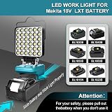 FYJUL Cordless LED Work Light for Makita 18V LXT Battery 48W 5400LM view 2