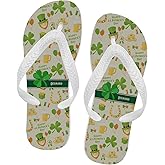 RNK Shops Personalized St. Patrick's Day Flip Flops
