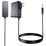 Heart of Tafiti AC Adapter 12 Volt 2A Power Supply AC to DC 2.1mm X 5.5mm Plug 12V 2Amps UL Listed Power Supply Wall Plug Ext