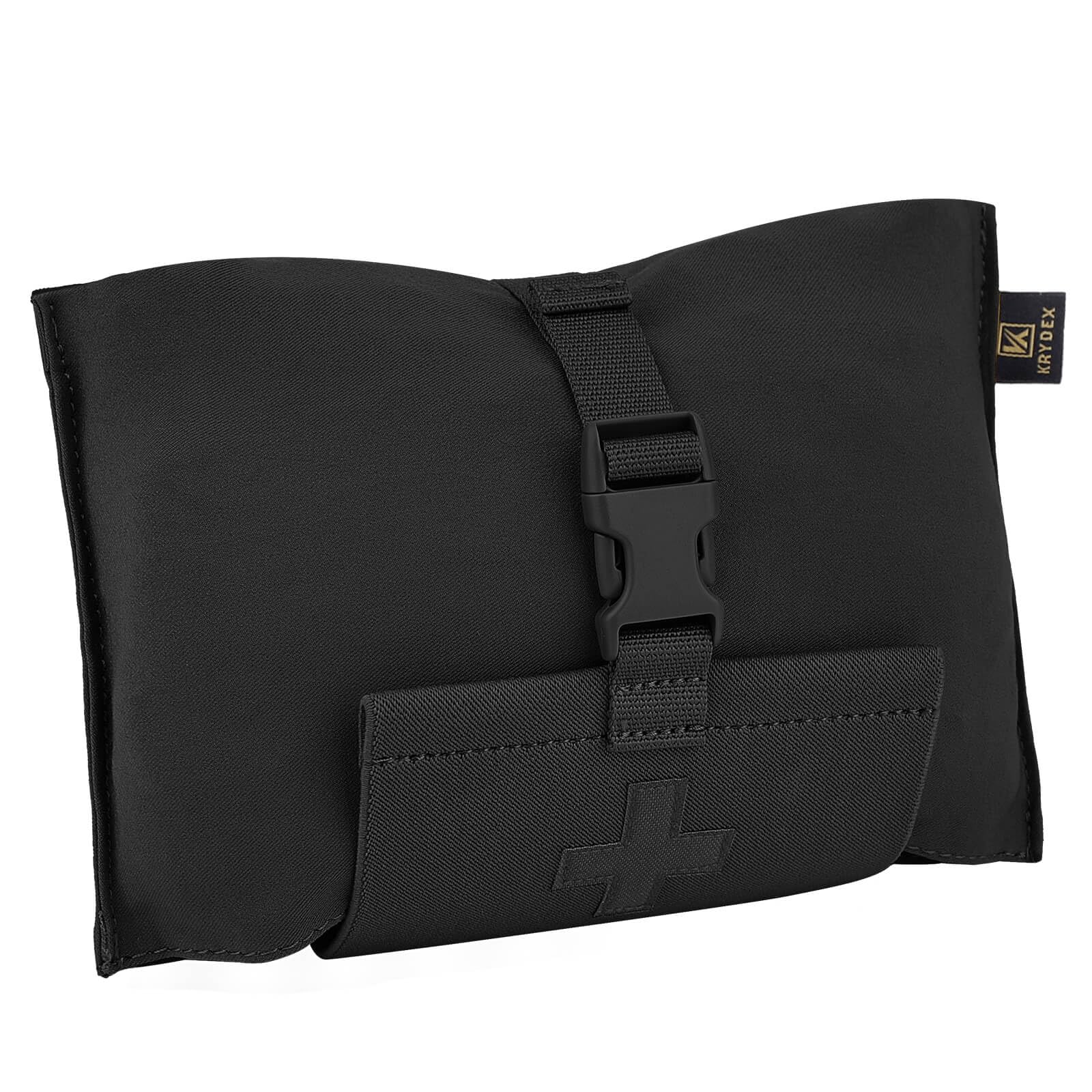 KRYDEX GEAR Tactical First Aid Bag, Tactical MOLLE Pouch Rip Away IFAK Pouch Universal EMT Emergency Multipurpose Waist Packbag (Black)