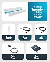 MAJORITY Snowdon Bluetooth Sound Bar 120W 2.1 Subwoofer Wall Mount RCA Optical view 7