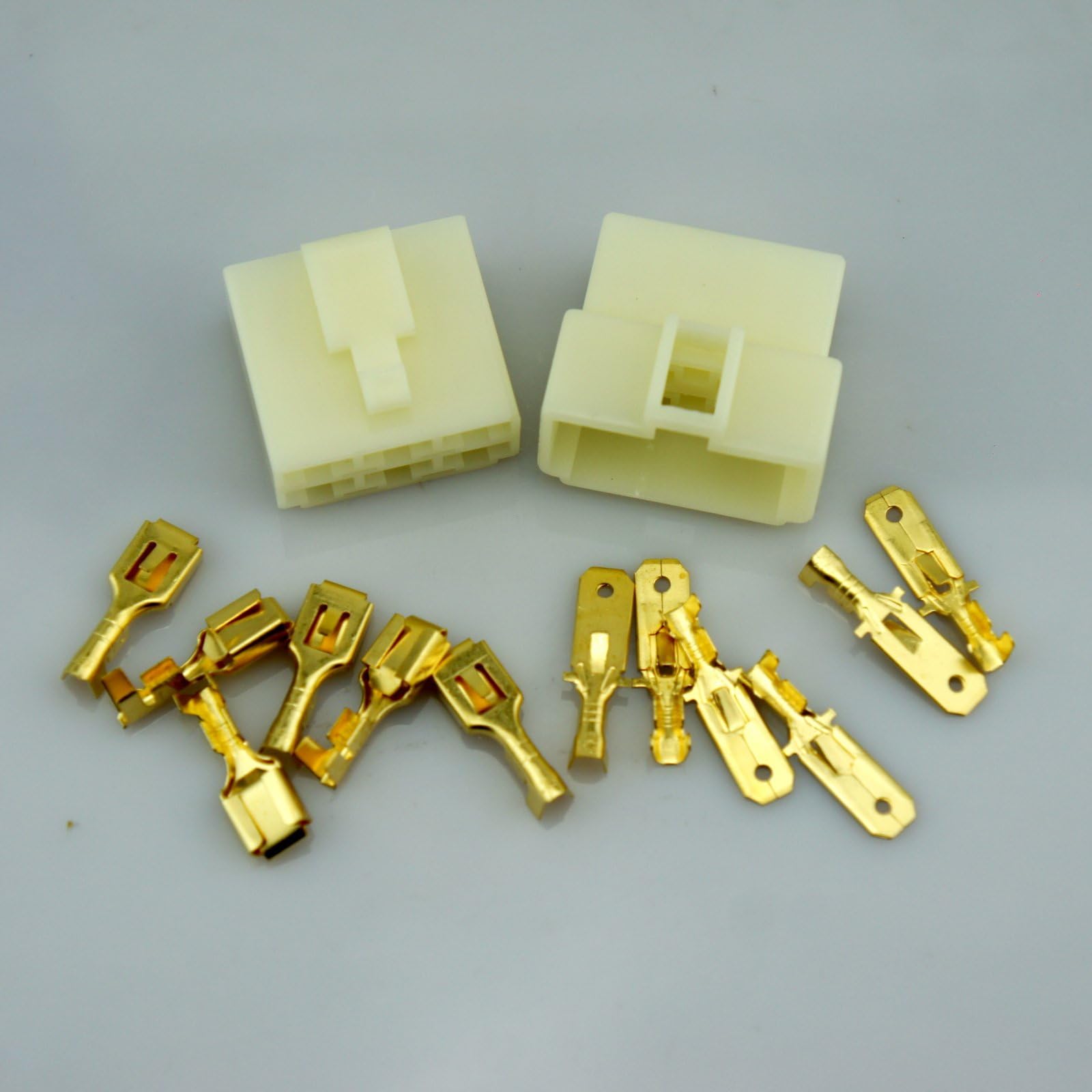 2 set Car Vehicle Motorcycle 6.3mm 6-Way 2*3P Electrical Connector Terminal Block