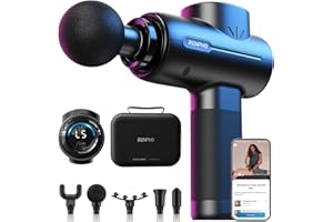 RENPHO Massage Gun Deep Tissue FSA Eligible, Christmas Birthday Gifts for Women Men, HSA Portable Percussion Muscle Massager with Bluetooth, Handheld Device for Back and Neck, Carry Case