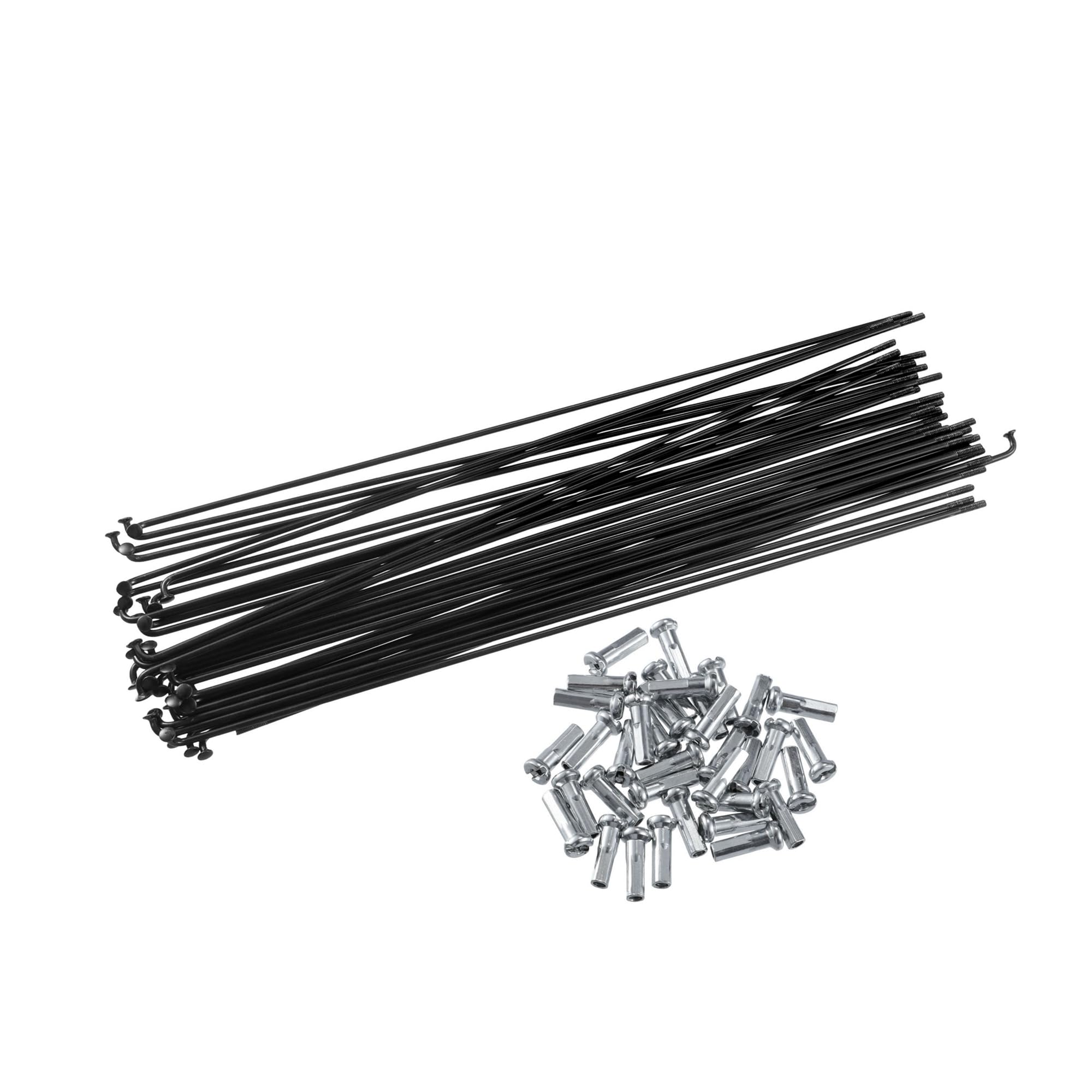 Hihaha 40 Pcs Bicycle Steel Spokes 14G Bike Spoke 230mm Length with Nipples Durable Material